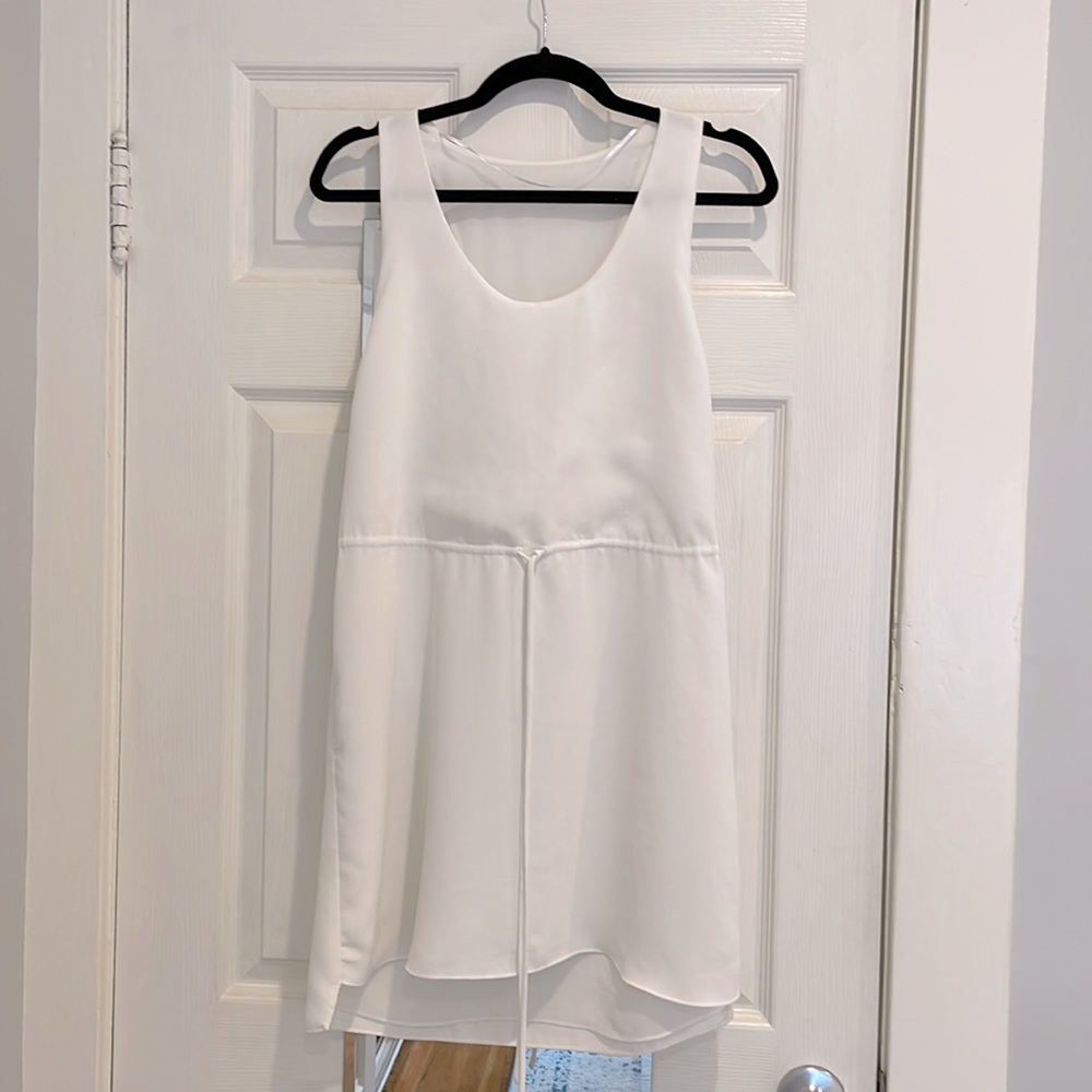 Zara white sleeveless dress XS lined
